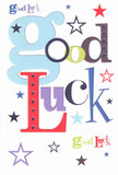 Full of heart and joyful optimism, this good luck card captures the very spirit of sending encouragement from Gidea Park. The words 'Good Luck' stand out boldly against a luminous white background, their letters interwoven in playful blues, lively reds, rich moss greens, and regal purples. Each character feels hand-selected, artfully weighed and perfectly balanced, as if shaped by a local artisan's steady hands. Across the card's surface, pops of navy, lilac, and vibrant lime form a constellation of stars that seem to leap and swirl, echoing the dreams and potential so often nurtured in the close-knit Gidea Park community. The card's flat, smooth finish is tactilely pleasing, reminiscent of the first touch of fresh buds in a just-arrived bouquet. This is the type of card pressed eagerly into a loved one's palm before exams at the local college or handed to a neighbour setting out on a new path. Its design buzzes with hope, friendly energy, and an unspoken promise of support-a vibrant companion ready to send warm wishes from Gidea Park into the next exciting chapter.